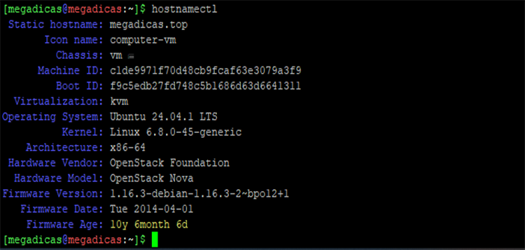 Alterar hostname no linux